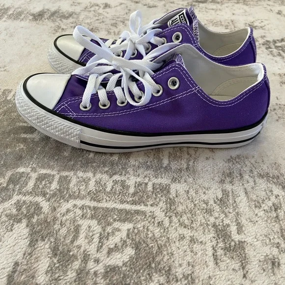 Converse Purple Low-Top Sneakers - Picture 5 of 9